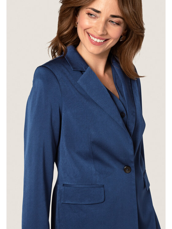 QUIOSQUE QUIOSQUE Sako FELICIA BLAZER NAVY Tmavomodrá Regular Fit