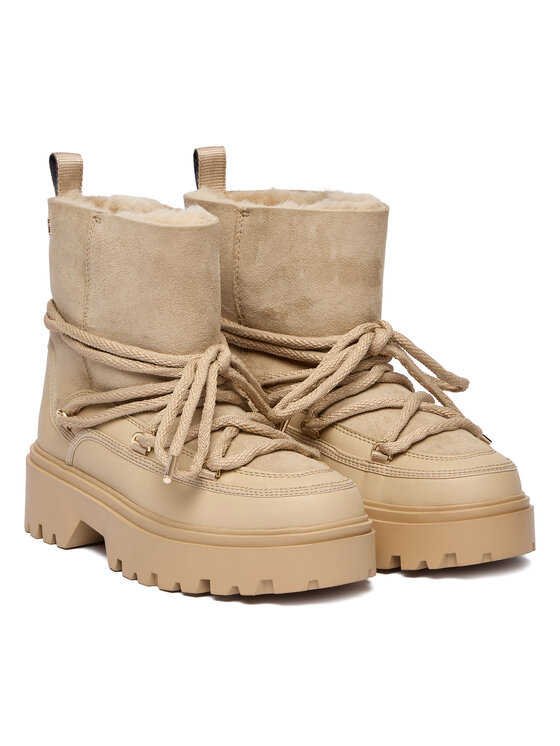 Tommy Hilfiger Tommy Hilfiger Sniego batai FW0FW08996 Smėlio