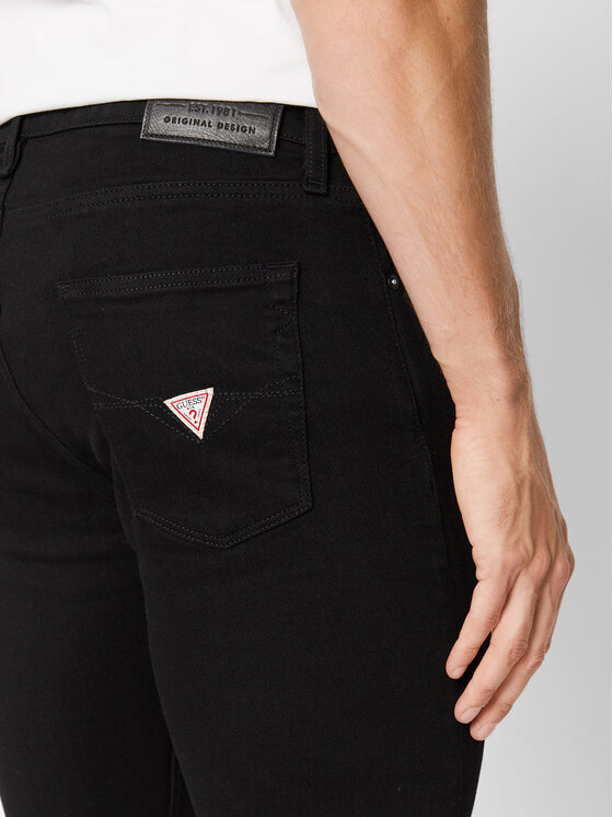 Guess Guess Jeansy Chris M2YA27 D4Q51 Czarny Super Skinny Fit