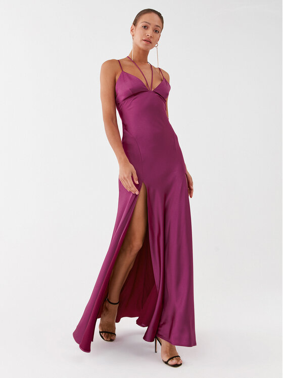 PINKO Pinko Večerna obleka Fissione Abito 101622 Z345 Vijolična Regular Fit