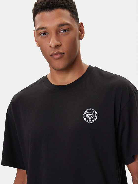 Plein Sport Plein Sport Тишърт PAEC MTK8324 STE001N Черен Loose Fit