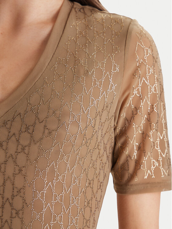 Marciano Guess Marciano Guess T-särk 5RGP22 6311A Beež Regular Fit