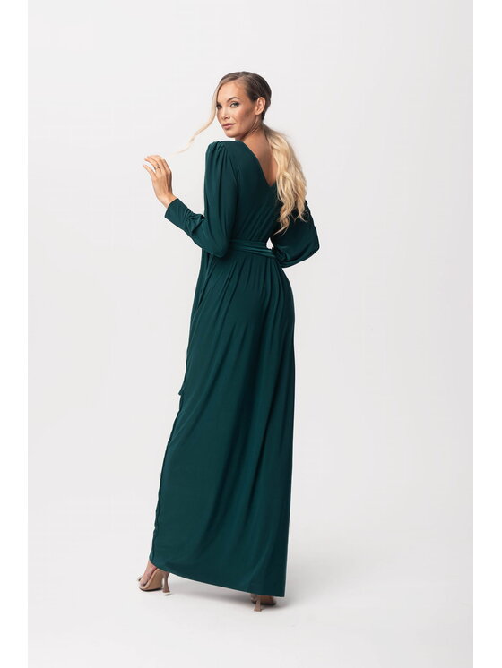 Aurora Aurora Večerní šaty Cristal Zelená Feminine Fit