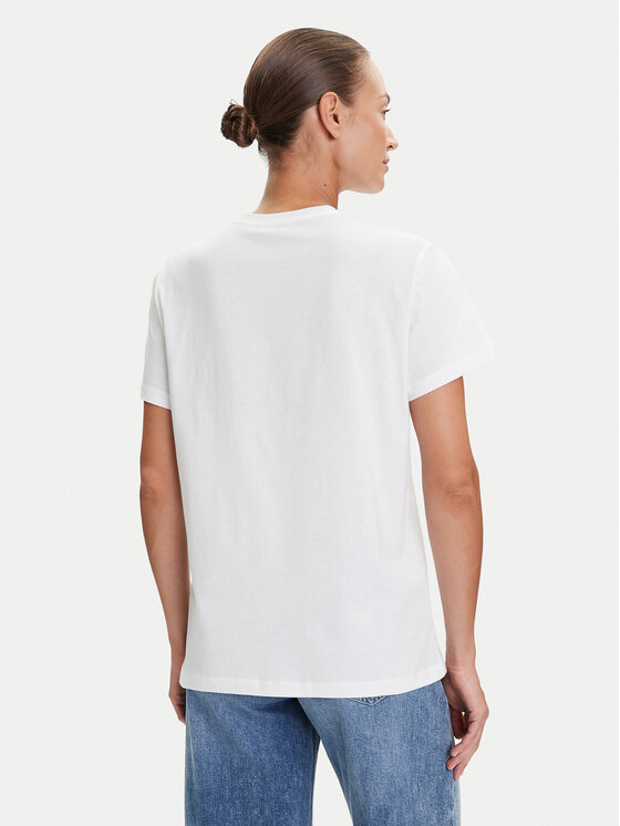 Liu Jo Liu Jo T-krekls UF5271 JS923 Balts Regular Fit
