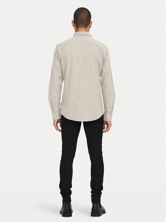 Only & Sons Only & Sons Marškiniai Alvaro 22006479 Smėlio Slim Fit