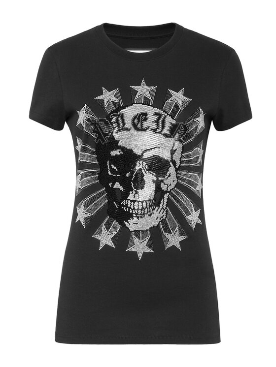 PHILIPP PLEIN PHILIPP PLEIN T-Shirt 1023 Czarny Regular Fit