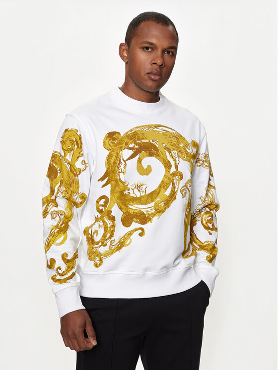 Versace Jeans Couture Pulóver 76GAI3RW Fehér Regular Fit | Modivo.hu