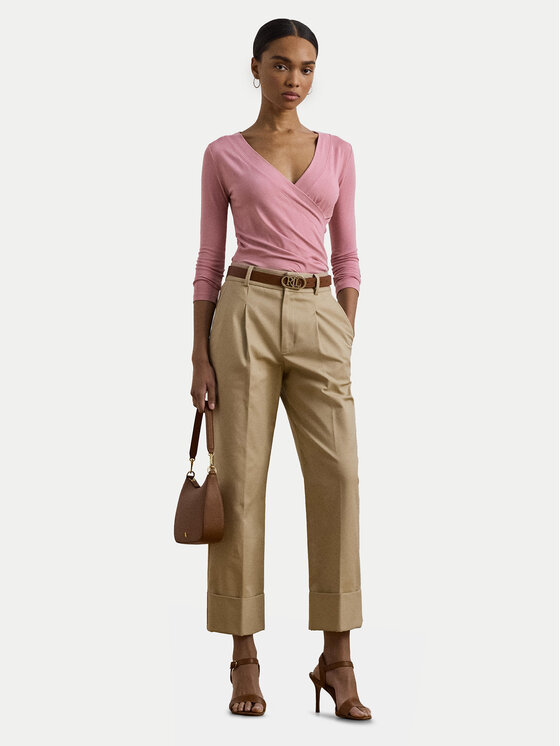 LAUREN RALPH LAUREN LAUREN RALPH LAUREN Μπλουζάκι 200824366027 Ροζ Slim Fit
