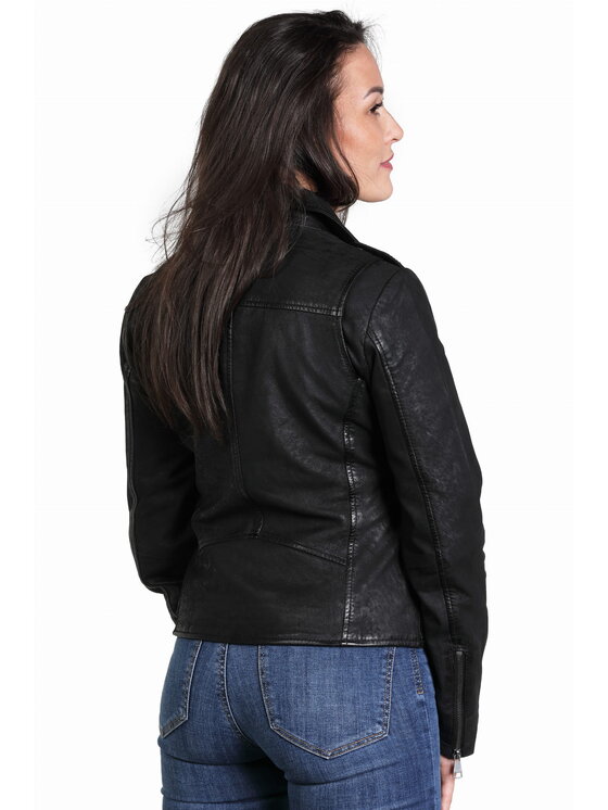 David Ryan David Ryan Kurtka skórzana TINA Czarny Regular Fit