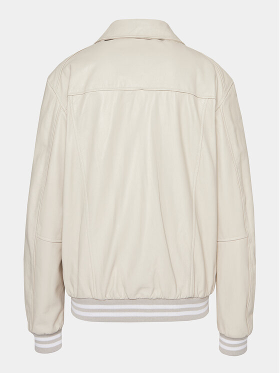 Richmond X Richmond X Lederjacke Sulza UMP24221GB Beige Regular Fit