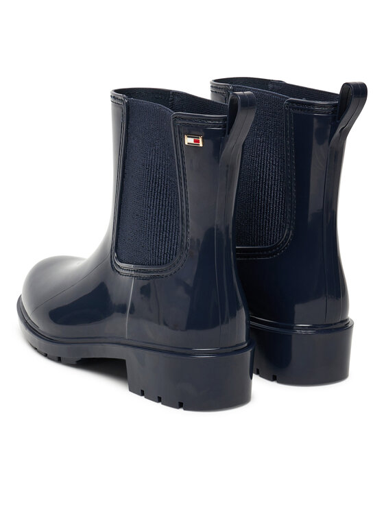 Tommy Hilfiger Tommy Hilfiger Kalosze Flag Hardware FW0FW08966 Granatowy