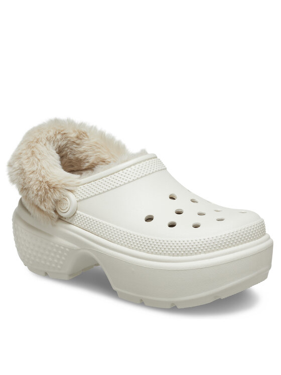 Crocs Crocs Klapki Stomp Lined Clog 208547 Beżowy
