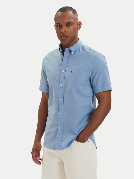 Tommy Hilfiger Tommy Hilfiger Marškiniai MW0MW42285 Šviesiai mėlyna Regular Fit