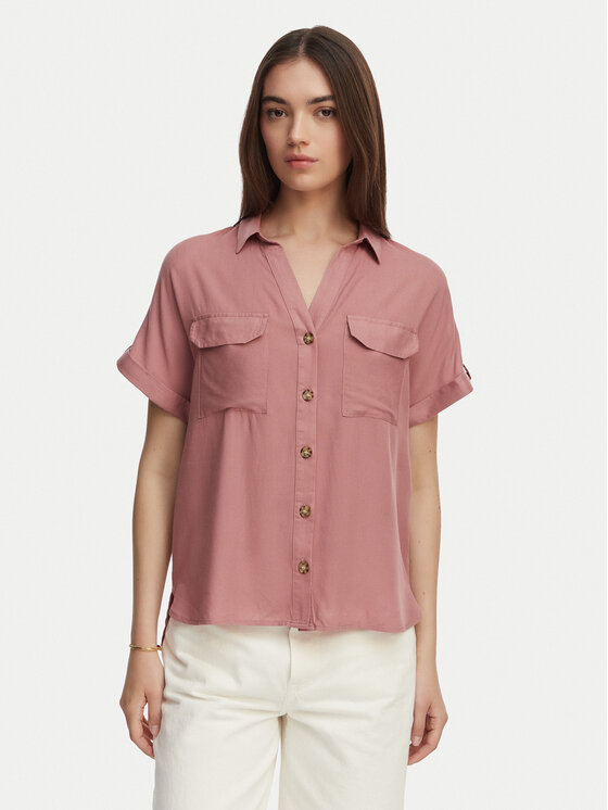 Vero Moda Cămașă Bumpy 10310139 Roz Regular Fit