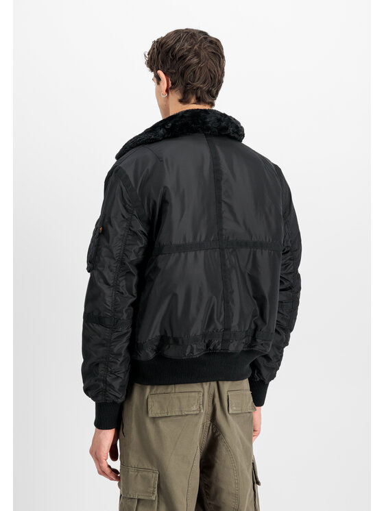 Alpha Industries Alpha Industries Kurtka bomber B-15 III TT Two Tone Bomber Jacket Czarny Regular Fit