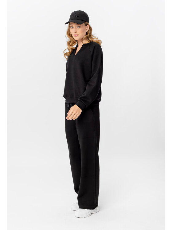 Volcano Volcano Bluza B-KAYA Czarny Regular Fit