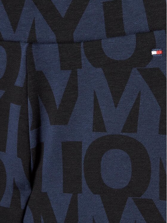 Tommy Hilfiger Tommy Hilfiger Legginsy KG0KG07123 M Granatowy Slim Fit