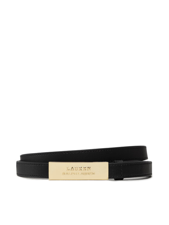 Lauren Ralph Lauren Ceinture femme Lrl Plaque 412795879001 Noir Modivo.fr
