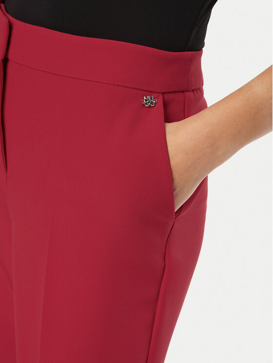 HUGO HUGO Spodnie materiałowe Hagonia-1 50539991 Czerwony Slim Fit