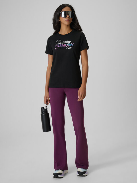4F 4F T-Shirt AFTERLIGHT Czarny Regular Fit