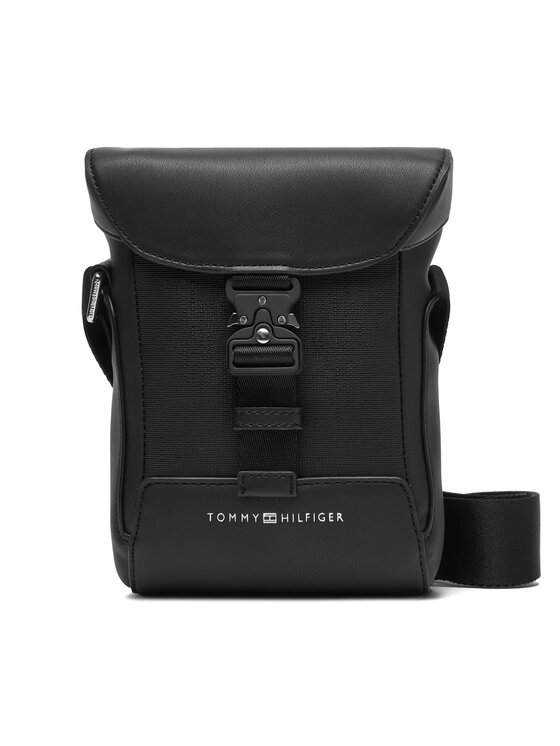 Tommy Hilfiger Tommy Hilfiger Мъжка чантичка Th Modern Flap Mini Reporter AM0AM13940 Черен