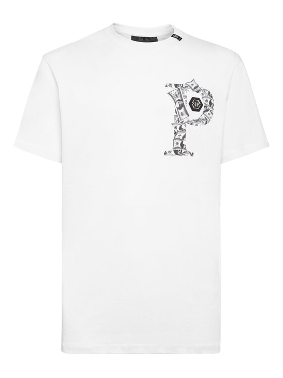 PHILIPP PLEIN PHILIPP PLEIN T-shirt 6803 Bianco Regular Fit