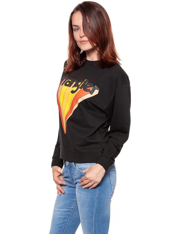 Wrangler Wrangler Bluza RETRO SWEAT Czarny Regular Fit