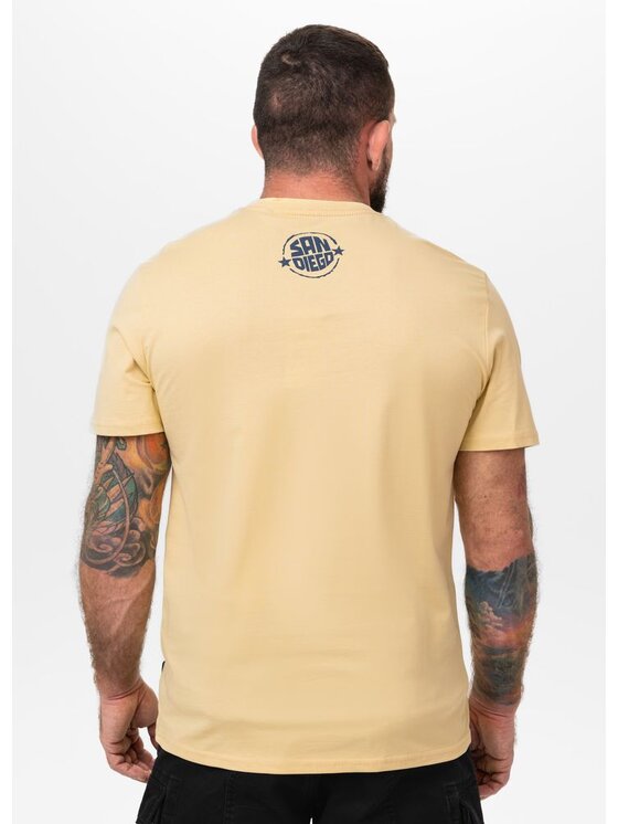 PITBULL PITBULL T-Shirt AUTOMATIC Żółty Regular Fit