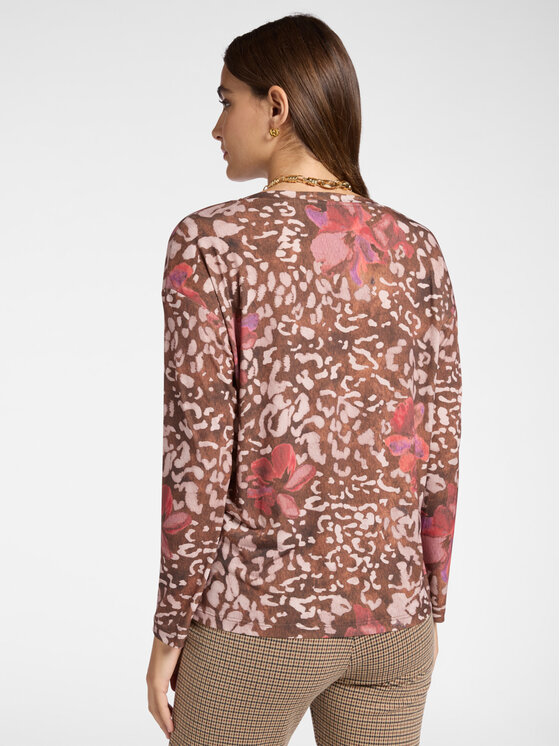 Elena Mirò Elena Mirò T-shirt G312Z000481N001 Marrone Regular Fit