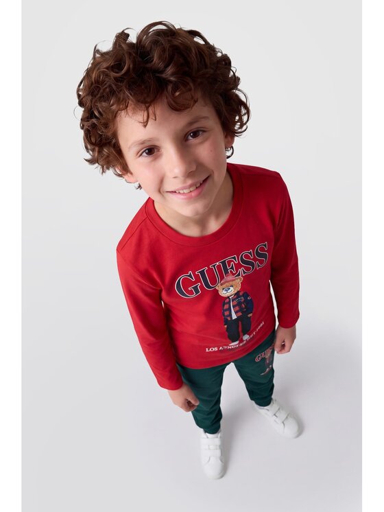 Guess Kids Guess Kids T-Shirt 184439 Červená Classic Fit