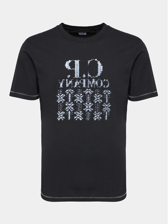 C.P. Company Tričko 15CMTS355A 005431G Čierna Regular Fit