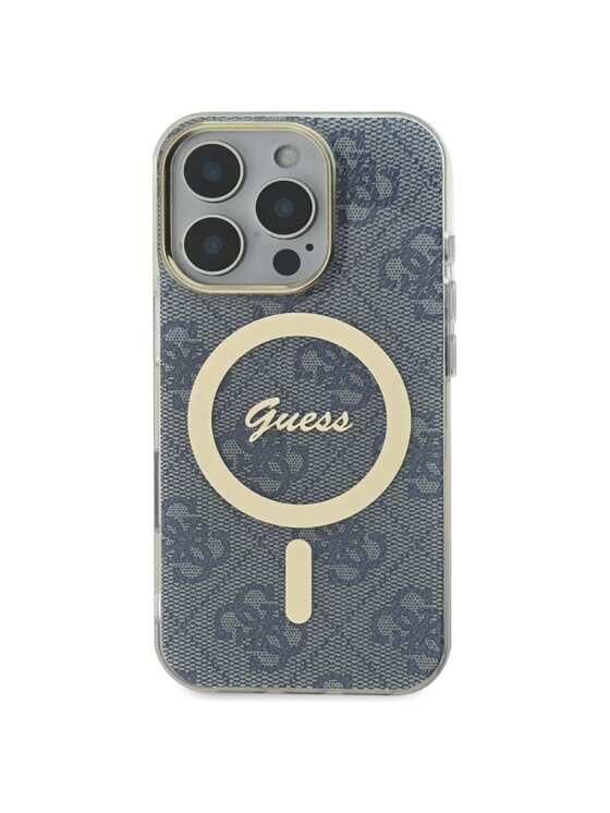 Guess Guess Etui na telefon iPhone 16 Pro Niebieski