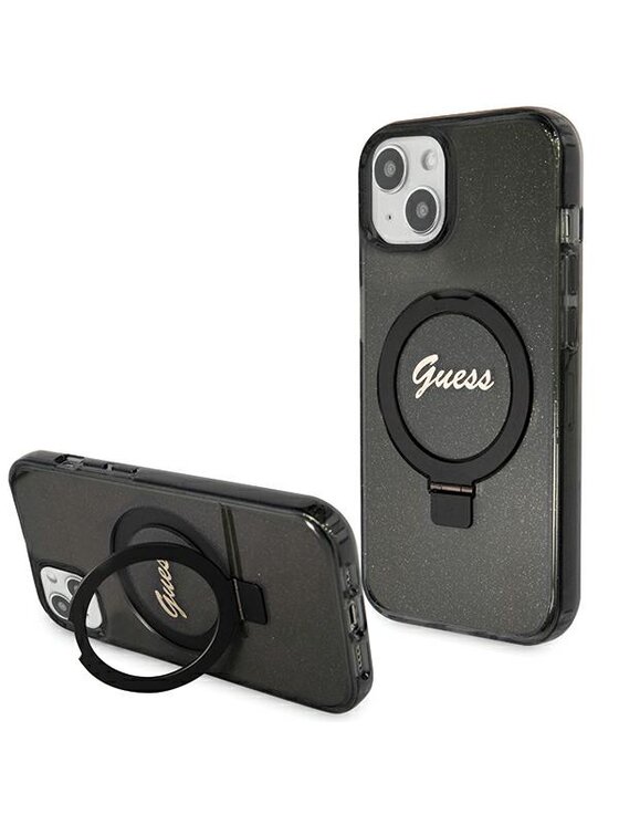 Guess Guess Etui na telefon iPhone 15 Plus Czarny