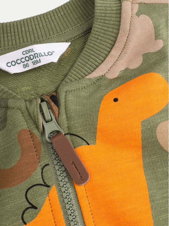 Coccodrillo Coccodrillo Суитшърт ZC4132202SBN Зелен Regular Fit
