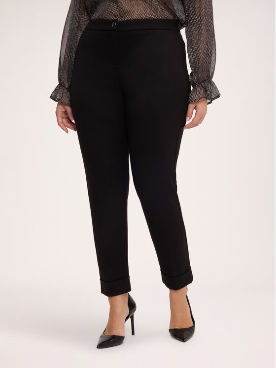 Fiorella Rubino Fiorella Rubino Spodnie materiałowe P078L002495N033 Czarny Regular Fit