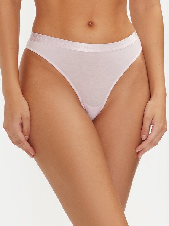 Tommy Hilfiger Tommy Hilfiger Sada 3 kusů string kalhotek UW0UW04480 Barevná