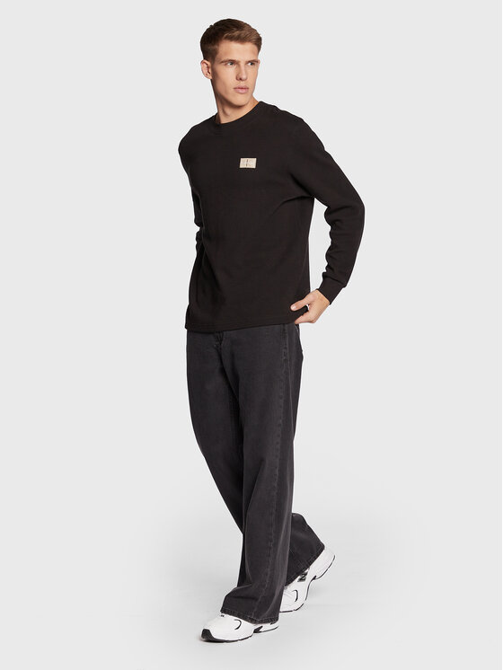 Calvin Klein Jeans Calvin Klein Jeans Sweter J30J321704 Czarny Relaxed Fit