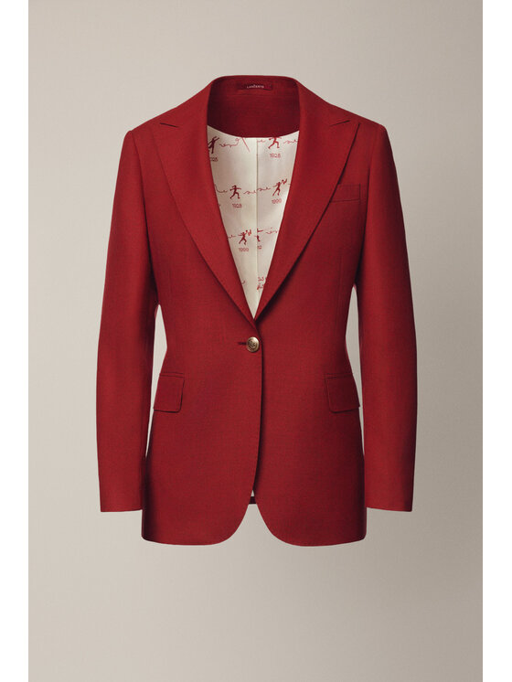Lancerto Lancerto Marynarka Alviano MA073225000007 Czerwony Slim Fit