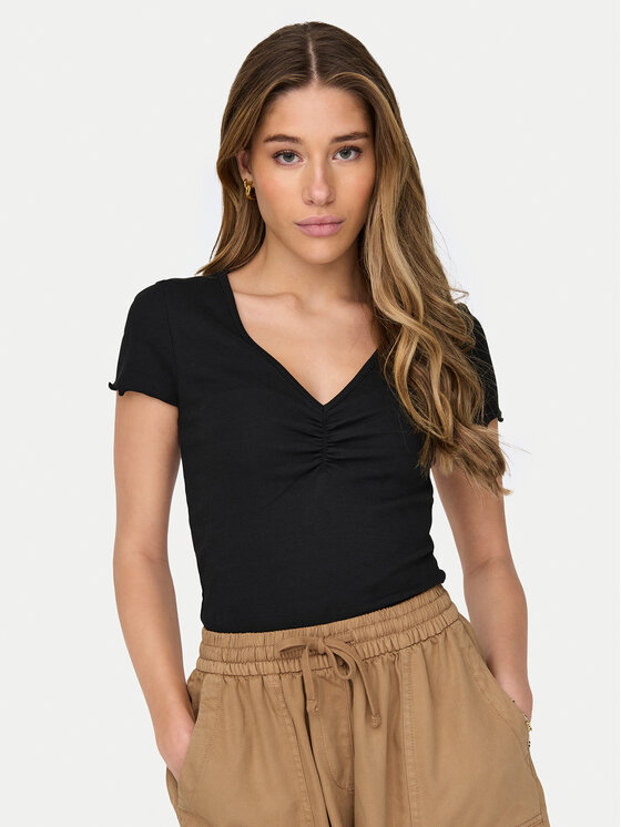 ONLY ONLY Тишърт Betty 15311919 Черен Regular Fit