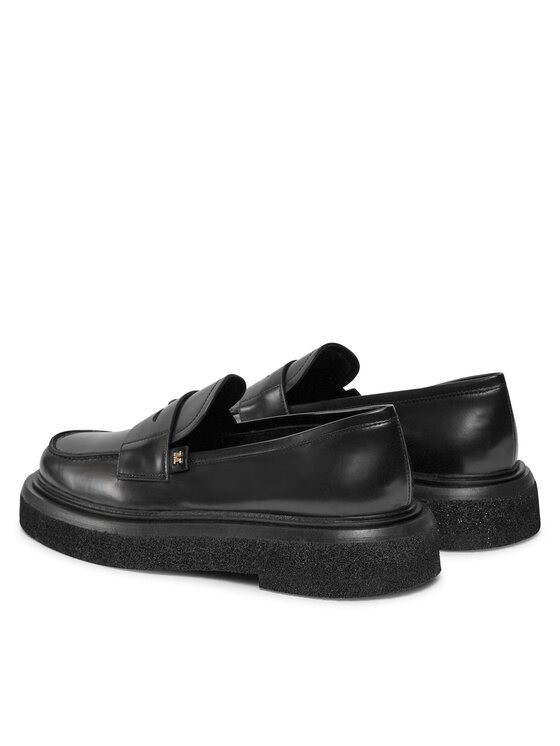 Max Mara Max Mara Лофери Crepeloafer 23452619336 Чорний
