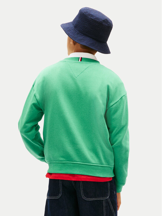 Tommy Hilfiger Tommy Hilfiger Суитшърт KB0KB10404 Зелен Regular Fit