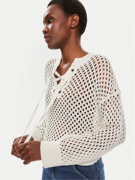 Brave Soul Brave Soul Pulover LK-125HYDRO Écru Straight Fit