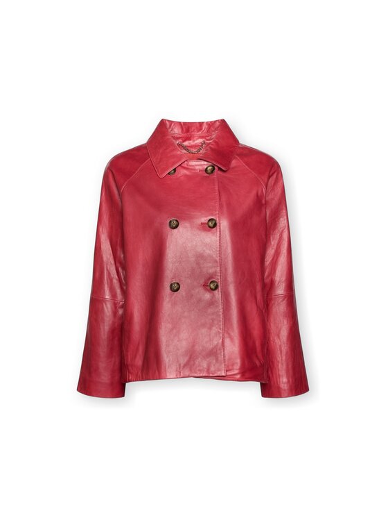 Elena Mirò Elena Mirò Płaszcz zimowy R004Z000046N016 Czerwony Boxy Fit