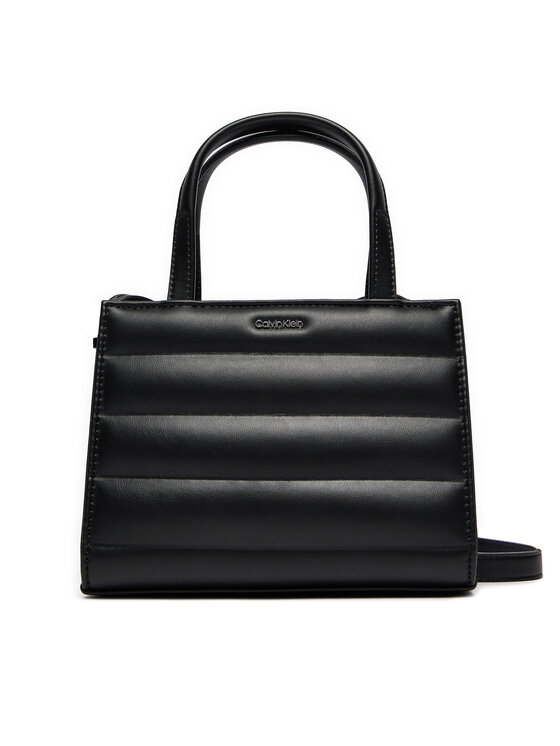 Calvin Klein Calvin Klein Τσάντα Line Quilt Mini Tote K60K612116 Μαύρο