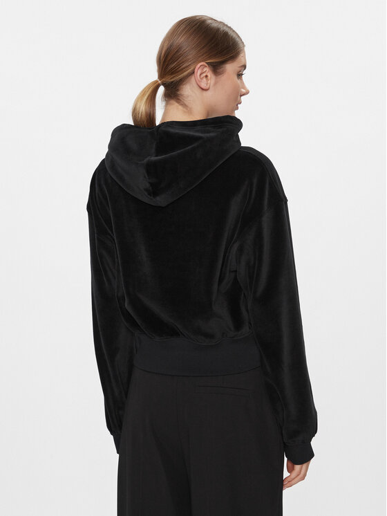 Tommy Jeans Tommy Jeans Суитшърт Velour DW0DW17519 Черен Regular Fit