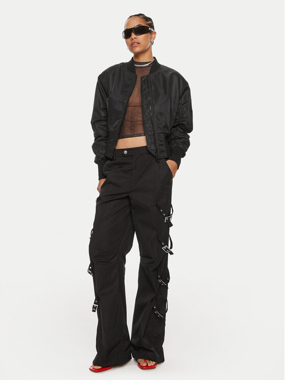 HUGO Hugo Kurtka bomber Falynn-1 50517107 Czarny Relaxed Fit