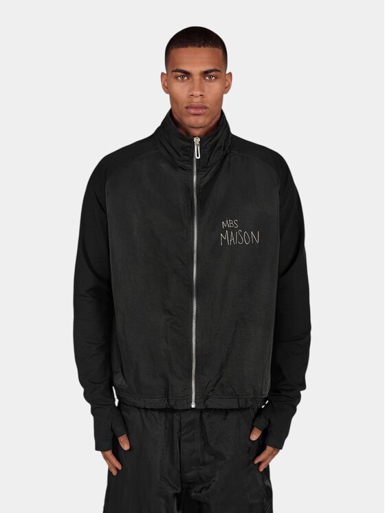 MADE BY SOCIETY MADE BY SOCIETY Kurtka anorak BLANK Hoodie - H17747 Czarny Basic Fit