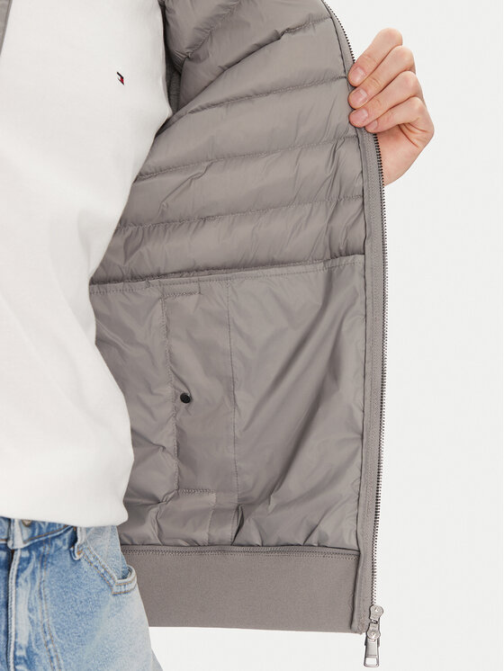 Tommy Hilfiger Tommy Hilfiger Bunda pro přechodné období MW0MW37461 Šedá Regular Fit