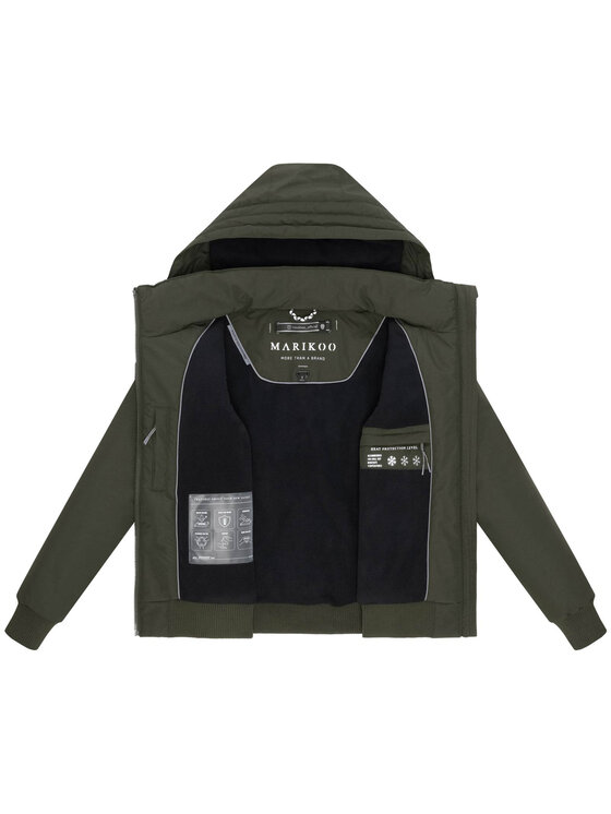 Marikoo Marikoo Kurtka zimowa Mooni Zielony Regular Fit