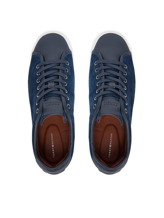Tommy Hilfiger Tommy Hilfiger Sportcipők Premium Dress Leather Mix FM0FM05842 Sötétkék